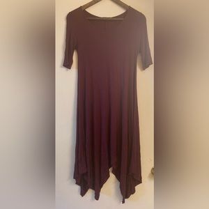 Boohoo Swing Dress (Maroon - Size S / US 4)
